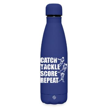 Lacrosse Game - Matte Insulated Water Bottle 500 ml - dark blue  - Front