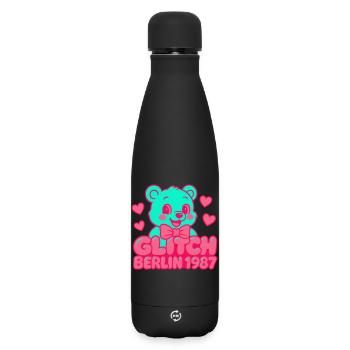 Glitch Berlin Supermignon - Bouteille isotherme SOFT TOUCH 500 ml - noir - Devant