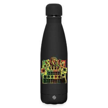 Jungle Dancehall Sound System - Matte Insulated Water Bottle 500 ml - black - Front