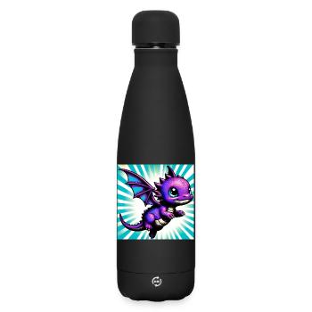 dragon - Matte Insulated Water Bottle 500 ml - black - Front