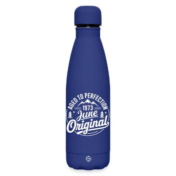 Juni 1973 – Legende der Gipfel und Berge - Matte Thermosflasche 500 ml - Dunkelblau  - Vorne