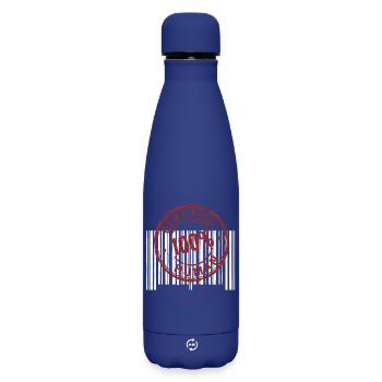 Certified Human - Matte Insulated Water Bottle 500 ml - dark blue  - Front