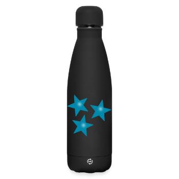 CHRISTMAS. MERRY CHRISTMAS. MERRY CHRISTMAS. NEW YEAR’S DAY - Matte Insulated Water Bottle 500 ml - black - Front
