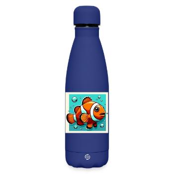 Clownfish - Matte Insulated Water Bottle 500 ml - dark blue  - Front