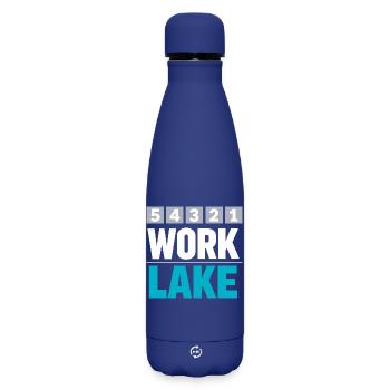Compte à rebours du week-end du lac vers les journées en mer - Bouteille isotherme SOFT TOUCH 500 ml - bleu foncé  - Devant