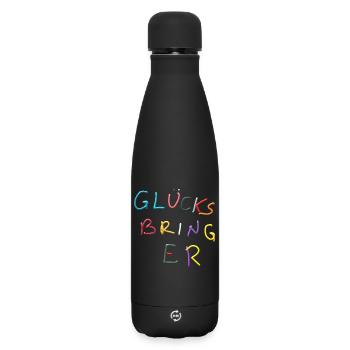 Lucky Charm Play of Colors - Matte Insulated Water Bottle 500 ml - black - Front