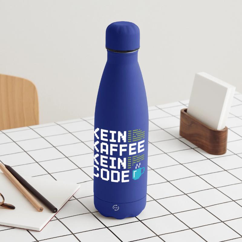 No Coffee No Code Programmer Computer Scientist Matte Insulated Water Bottle 500 ml
