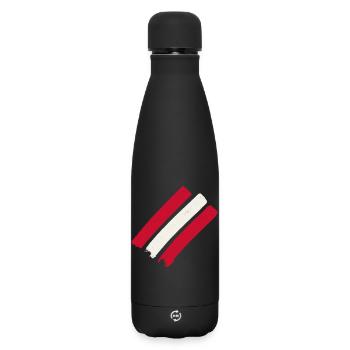 Österreich  - Matte Thermosflasche 500 ml - Schwarz - Vorne
