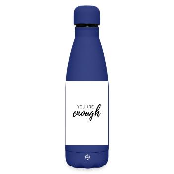 You are enough Poster - Matte Thermosflasche 500 ml - Dunkelblau  - Vorne