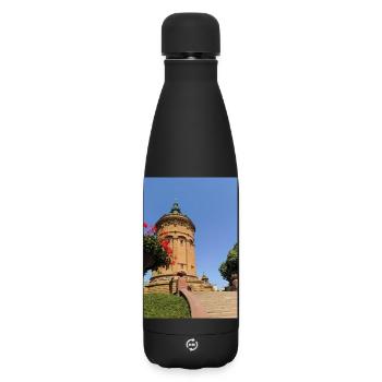 CHÂTEAU D’EAU DE MANNHEIM - Bouteille isotherme SOFT TOUCH 500 ml - noir - Devant