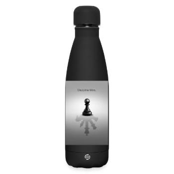 La discipline l’emporte sur la conception de mentalité - Bouteille isotherme SOFT TOUCH 500 ml - noir - Devant