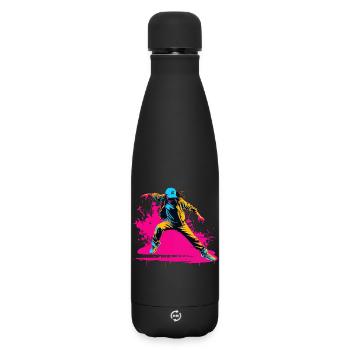 Breakdancer des années 90 - Bouteille isotherme SOFT TOUCH 500 ml - noir - Devant