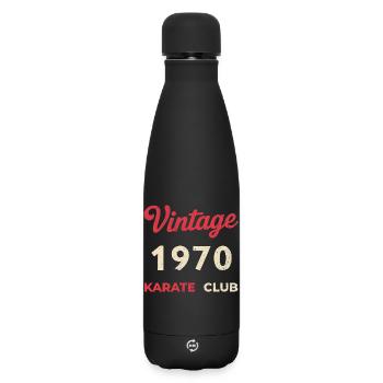 Vintage 1970 – Année de naissance rétro du Karate Club - Bouteille isotherme SOFT TOUCH 500 ml - noir - Devant