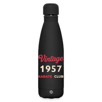 Vintage 1957 – Année de naissance rétro du Karate Club - Bouteille isotherme SOFT TOUCH 500 ml - noir - Devant