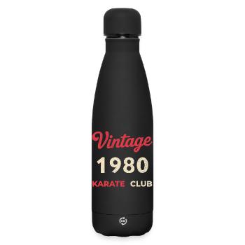 Vintage 1980 – Année de naissance rétro du Karate Club - Bouteille isotherme SOFT TOUCH 500 ml - noir - Devant