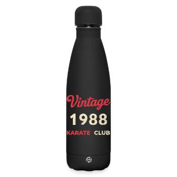 Millésime 1988 – Année de naissance rétro du Karate Club - Bouteille isotherme SOFT TOUCH 500 ml - noir - Devant