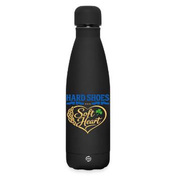 Irish Dance Step-dancing Celtic Fan - Matte Insulated Water Bottle 500 ml - black - Front