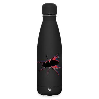 Fliege fischen No. 5 - Matte Thermosflasche 500 ml - Schwarz - Vorne
