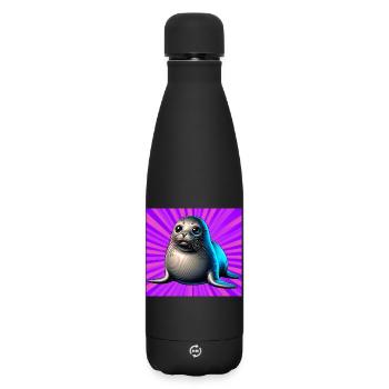Phoque - Bouteille isotherme SOFT TOUCH 500 ml - noir - Devant