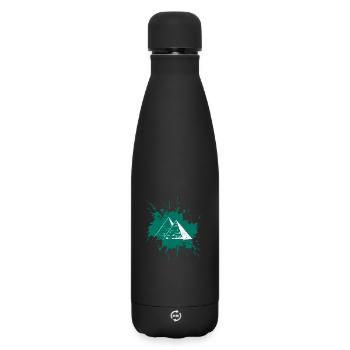 Splash Pyramiden - Matte Thermosflasche 500 ml - Schwarz - Vorne