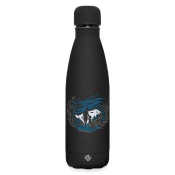 Ätherisches Flüstern - Matte Thermosflasche 500 ml - Schwarz - Vorne
