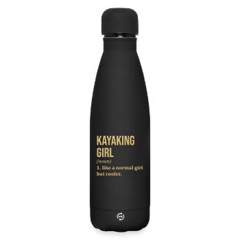 Kajak - Matte Thermosflasche 500 ml - Schwarz - Vorne