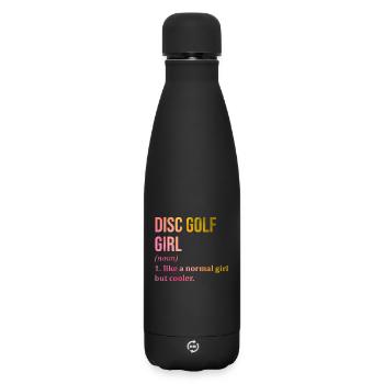 Discgolf - Matte Thermosflasche 500 ml - Schwarz - Vorne