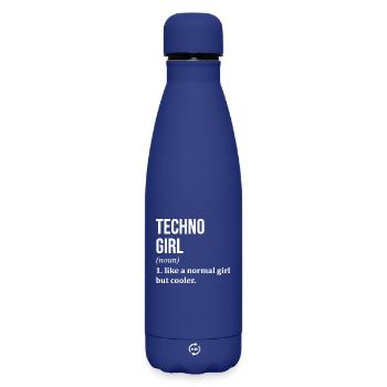 Techno - Matte Thermosflasche 500 ml - Dunkelblau  - Vorne