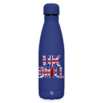BOHRMASCHINE GROSSBRITANNIEN - Matte Thermosflasche 500 ml - Dunkelblau  - Vorne