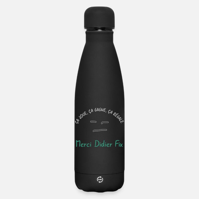 Ca_joue_ca_gagne_ca_regale - Matte Thermosflasche 500 ml - Schwarz