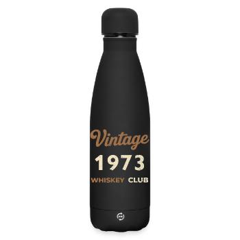 Millésime 1973 – Whiskey Club Rétro Année de naissance - Bouteille isotherme SOFT TOUCH 500 ml - noir - Devant