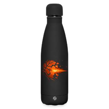 Basketball Basketball Player Gift Idea Baller Bball - Matte Insulated Water Bottle 500 ml - black - Front