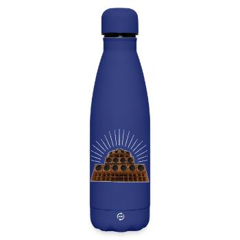 Sound system - Matte Insulated Water Bottle 500 ml - dark blue  - Front