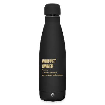 whippet - Matte Thermosflasche 500 ml - Schwarz - Vorne