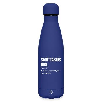 Sagittaire - Bouteille isotherme SOFT TOUCH 500 ml - bleu foncé  - Devant