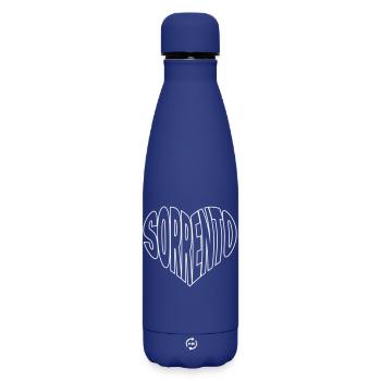 Sorrento, Sorrent Herz-Typo Logo Shirt - Matte Thermosflasche 500 ml - Dunkelblau  - Vorne