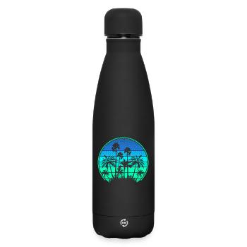 Île Palm - Bouteille isotherme SOFT TOUCH 500 ml - noir - Devant