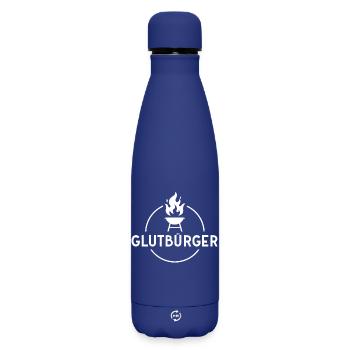 Glutbürger - BBQ - Grill - Matte Thermosflasche 500 ml - Dunkelblau  - Vorne