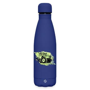 MB trac 1300 turbo - Matte Thermosflasche 500 ml - Dunkelblau  - Vorne