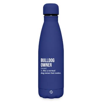 Bulldogge - Matte Thermosflasche 500 ml - Dunkelblau  - Vorne