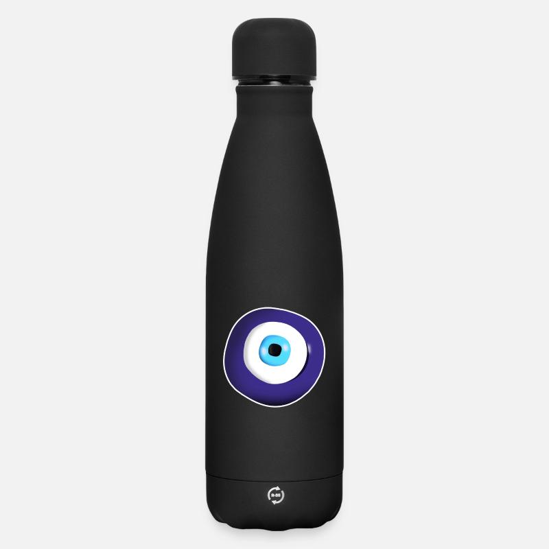 evil eye symbol - Matte Insulated Water Bottle 500 ml - black