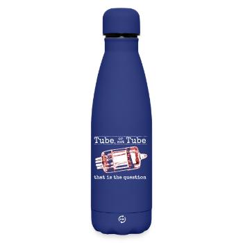 Tube or not Tube - rot - Matte Thermosflasche 500 ml - Dunkelblau  - Vorne