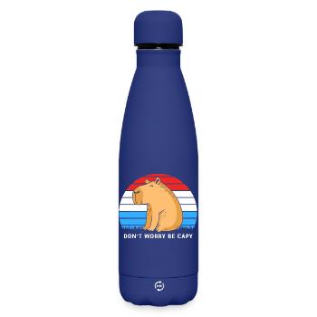 Capybara - Matte Thermosflasche 500 ml - Dunkelblau  - Vorne