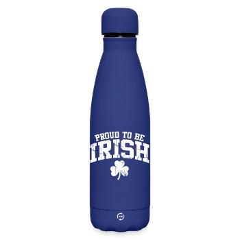 Fier d’être Irlandais - Bouteille isotherme SOFT TOUCH 500 ml - bleu foncé  - Devant