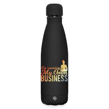 Je dirige mon entreprise Omm - Bouteille isotherme SOFT TOUCH 500 ml - noir - Devant
