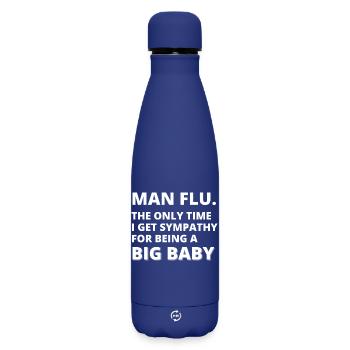 Homme Grippe Big Baby Graphic Tee - Bouteille isotherme SOFT TOUCH 500 ml - bleu foncé  - Devant