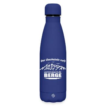 Der Dachstein ruft und ich muss los - Matte Thermosflasche 500 ml - Dunkelblau  - Vorne