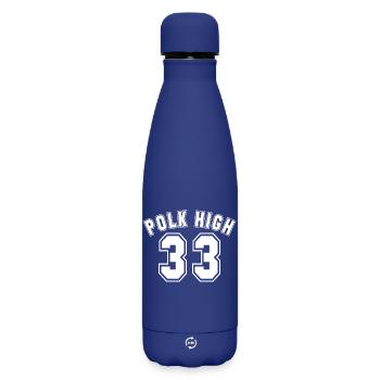Polk High 33 Football College shirt funny - Matte Insulated Water Bottle 500 ml - dark blue  - Front
