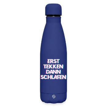 Hardtekk Tekk - Matte Insulated Water Bottle 500 ml - dark blue  - Front