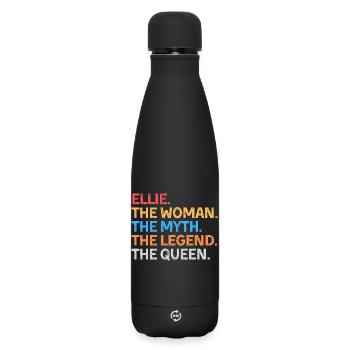 Ellie The Woman The Myth The Legend The Queen - Matte Insulated Water Bottle 500 ml - black - Front